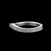 Curved Pavé Lab Grown Diamond Wedding Ring, image 4
