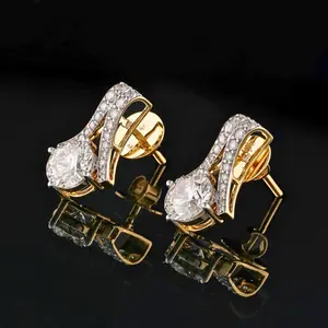 Timeless Round Cut Lab Grown Diamond Earrings