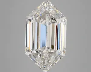7.62ct F VS2 Long Hexagon (IGI)