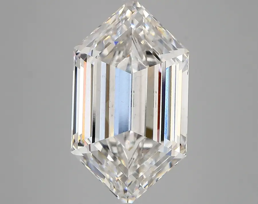 7.62ct F VS2 Long Hexagon (IGI)