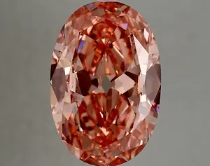 7.04ct FANCY VIVID  PINK VVS2 Oval Old Miner (IGI)