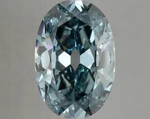 7.02ct FANCY VIVID  BLUE VS2 Oval Old Miner (IGI)