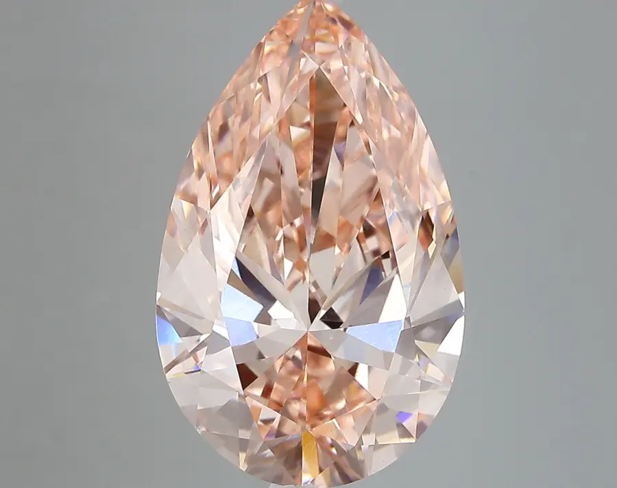 6.74ct FANCY VIVID  PINK VVS2 Pear (IGI)