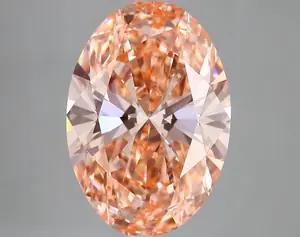 6.59ct FANCY VIVID  PINK VVS2 Oval (IGI)