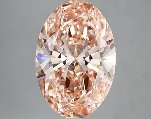 6.33ct FANCY VIVID  PINK VS1 Oval (IGI)