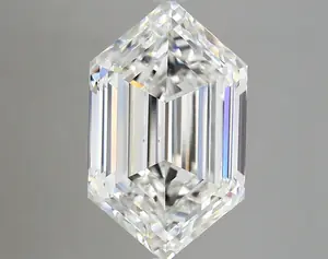 6.20ct F VVS2 Long Hexagon (IGI)