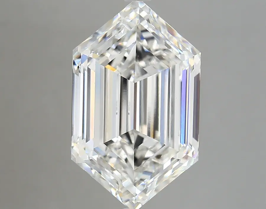 6.20ct F VVS2 Long Hexagon (IGI)