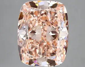 6.16ct FANCY VIVID  PINK VVS2 Cushion (IGI)