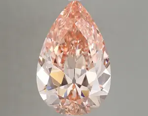 6.06ct FANCY VIVID  PINK VS1 Pear (IGI)