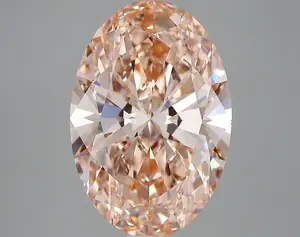 6.03ct FANCY INTENSE  PINK VS1 Oval (IGI)