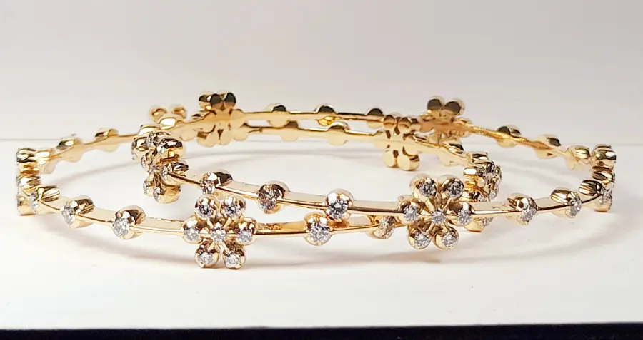 Diamond bangles - 7