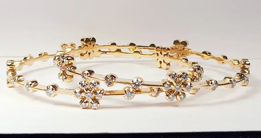Diamond bangles - 7