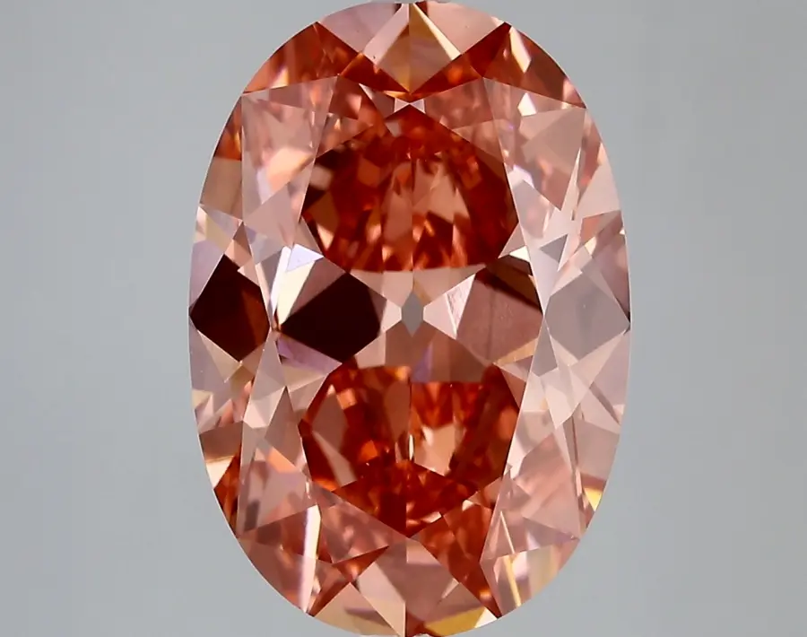 6.01ct FANCY VIVID  PINK VVS2 Oval Old Miner (IGI)