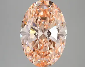 5.83ct FANCY VIVID  PINK VVS2 Oval (IGI)