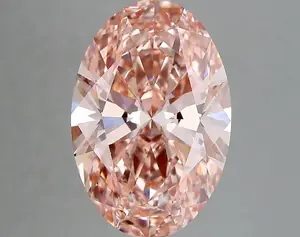 5.77ct FANCY VIVID  PINK VS1 Oval (IGI)