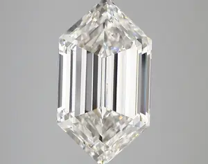 5.77ct F VVS2 Long Hexagon (IGI)