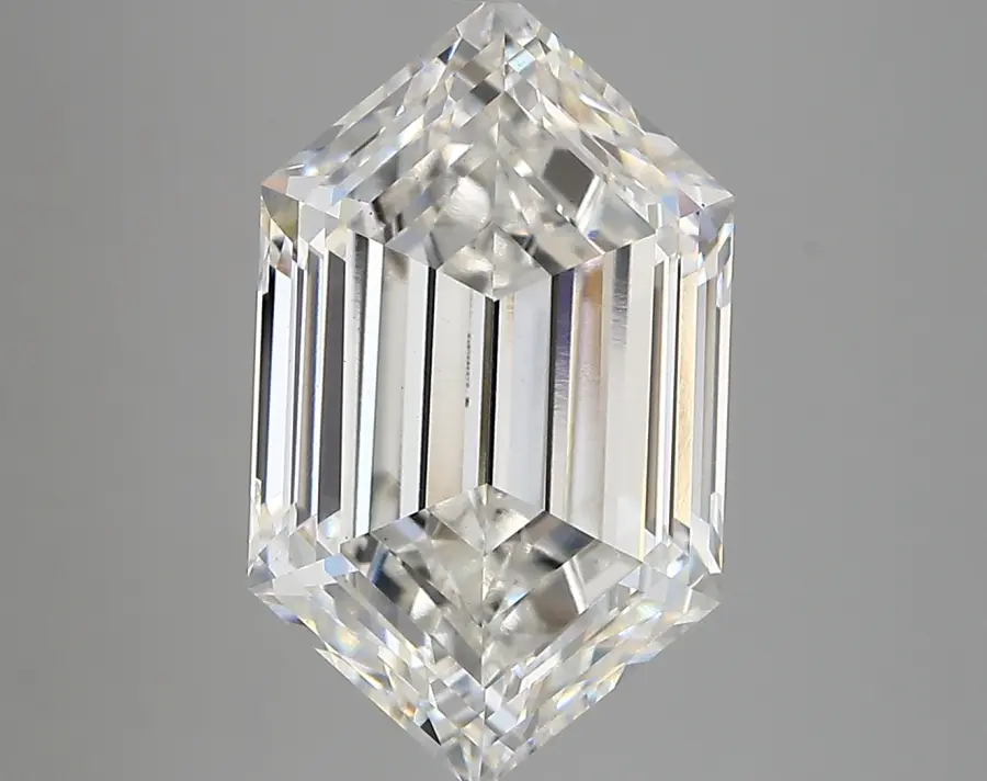5.60ct F VVS2 Long Hexagon (IGI)