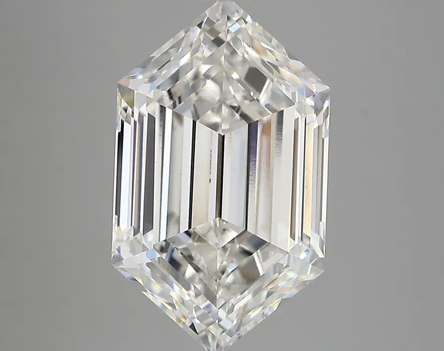 5.60ct F VVS2 Long Hexagon (IGI)