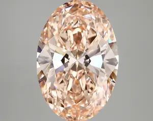 5.39ct FANCY VIVID  PINK VVS2 Oval (IGI)