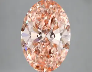 5.37ct FANCY VIVID  PINK VVS2 Oval (IGI)