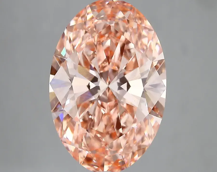 5.37ct FANCY VIVID  PINK VVS2 Oval (IGI)
