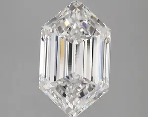 5.24ct E VVS2 Long Hexagon (IGI)