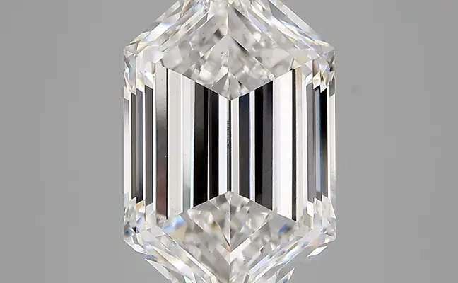 5.21ct D VS2 Long Hexagon (IGI)