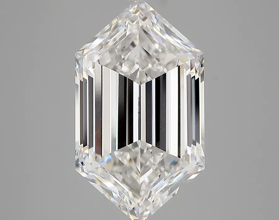 5.21ct D VS2 Long Hexagon (IGI)