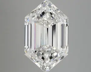 5.19ct E VS1 Long Hexagon (IGI)
