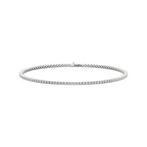 Four Prong 1 CT TW Natural Diamond Tennis Bracelet