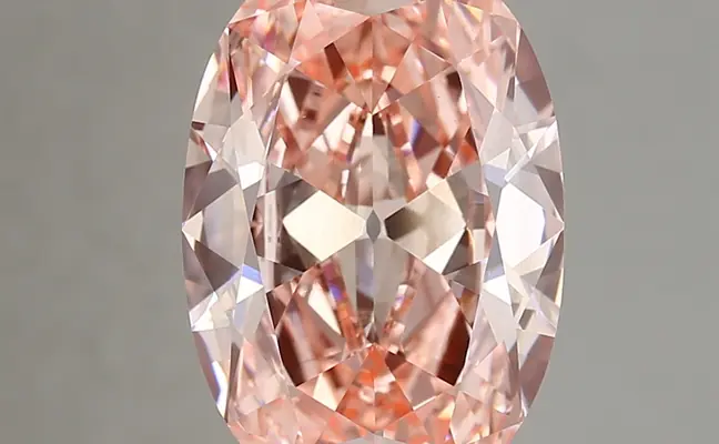 5.15ct FANCY VIVID  PINK VS2 Oval Old Miner (IGI)