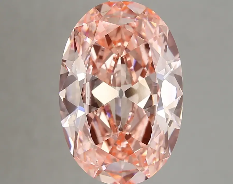 5.15ct FANCY VIVID  PINK VS2 Oval Old Miner (IGI)