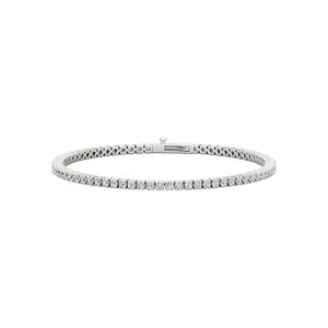 Four Prong 1.5 CT TW Natural Diamond Tennis Bracelet
