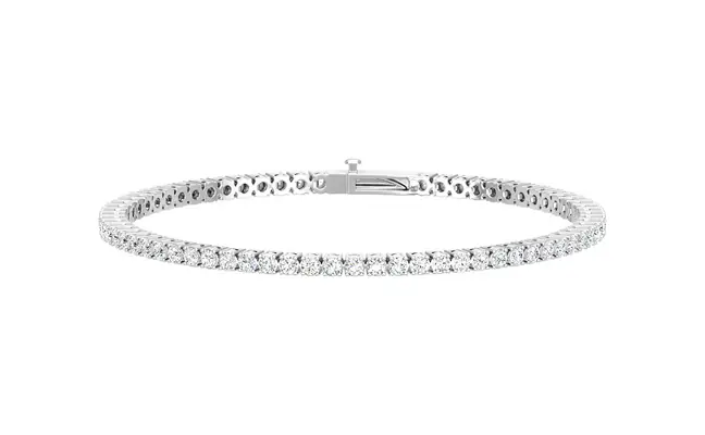 Four Prong 2 CT TW Natural Diamond Tennis Bracelet