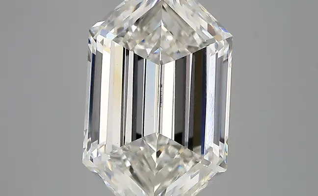 5.10ct F VVS2 Long Hexagon (IGI)
