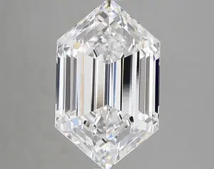 5.05ct D VVS2 Long Hexagon (IGI)