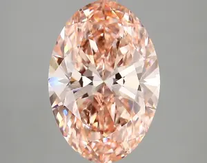 5.02ct FANCY VIVID  PINK VVS2 Oval (IGI)