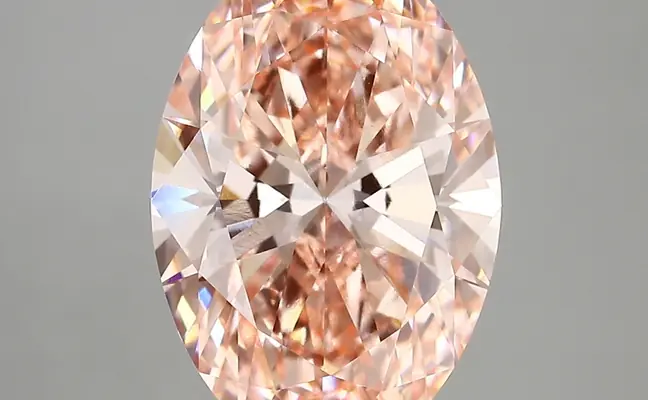 5.02ct FANCY VIVID  PINK VVS2 Oval (IGI)