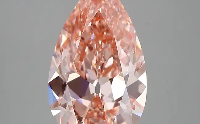 4.67ct FANCY VIVID  PINK VS1 Pear (IGI)