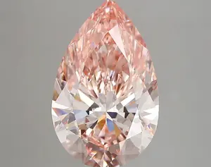 4.63ct FANCY VIVID  PINK VS1 Pear (IGI)