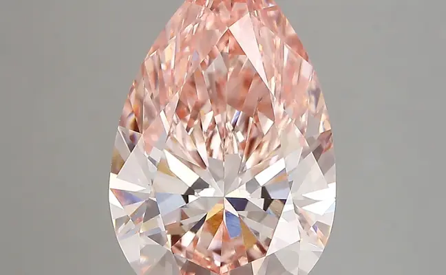4.63ct FANCY VIVID  PINK VS1 Pear (IGI)