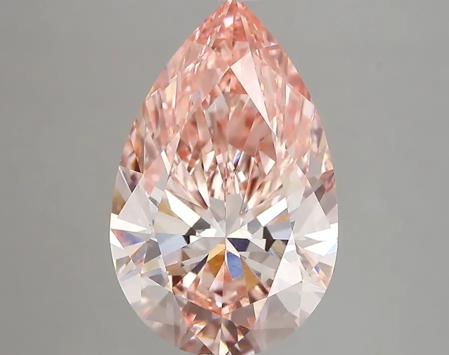 4.63ct FANCY VIVID  PINK VS1 Pear (IGI)