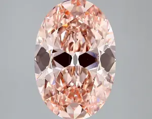 4.51ct FANCY INTENSE  PINK VS1 Oval Old Miner (IGI)