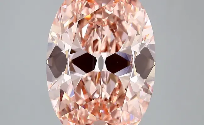 4.51ct FANCY INTENSE  PINK VS1 Oval Old Miner (IGI)