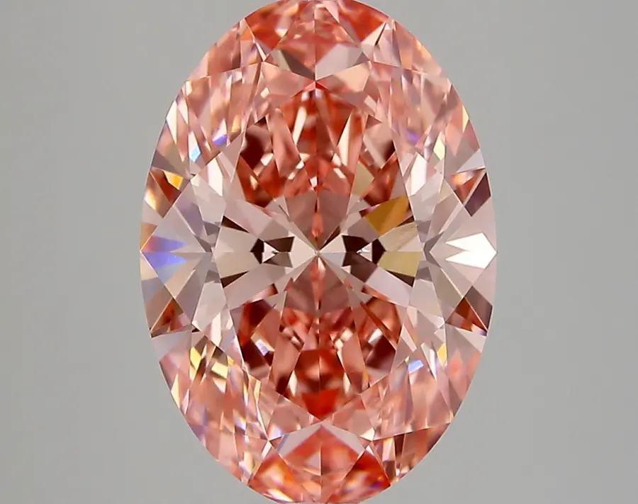 4.49ct FANCY VIVID  PINK VS1 Oval (IGI)