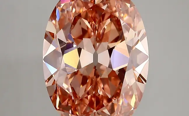 4.49ct FANCY VIVID  PINK VS1 Oval Old Miner (IGI)