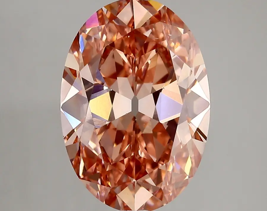 4.49ct FANCY VIVID  PINK VS1 Oval Old Miner (IGI)