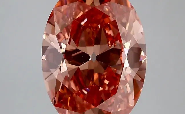 4.43ct FANCY VIVID  PINK VVS2 Oval Old Miner (IGI)