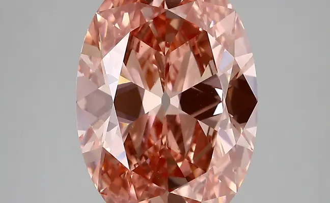 4.41ct FANCY VIVID  PINK VS1 Oval Old Miner (IGI)