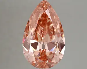 4.41ct FANCY VIVID  PINK VS1 Pear (IGI)